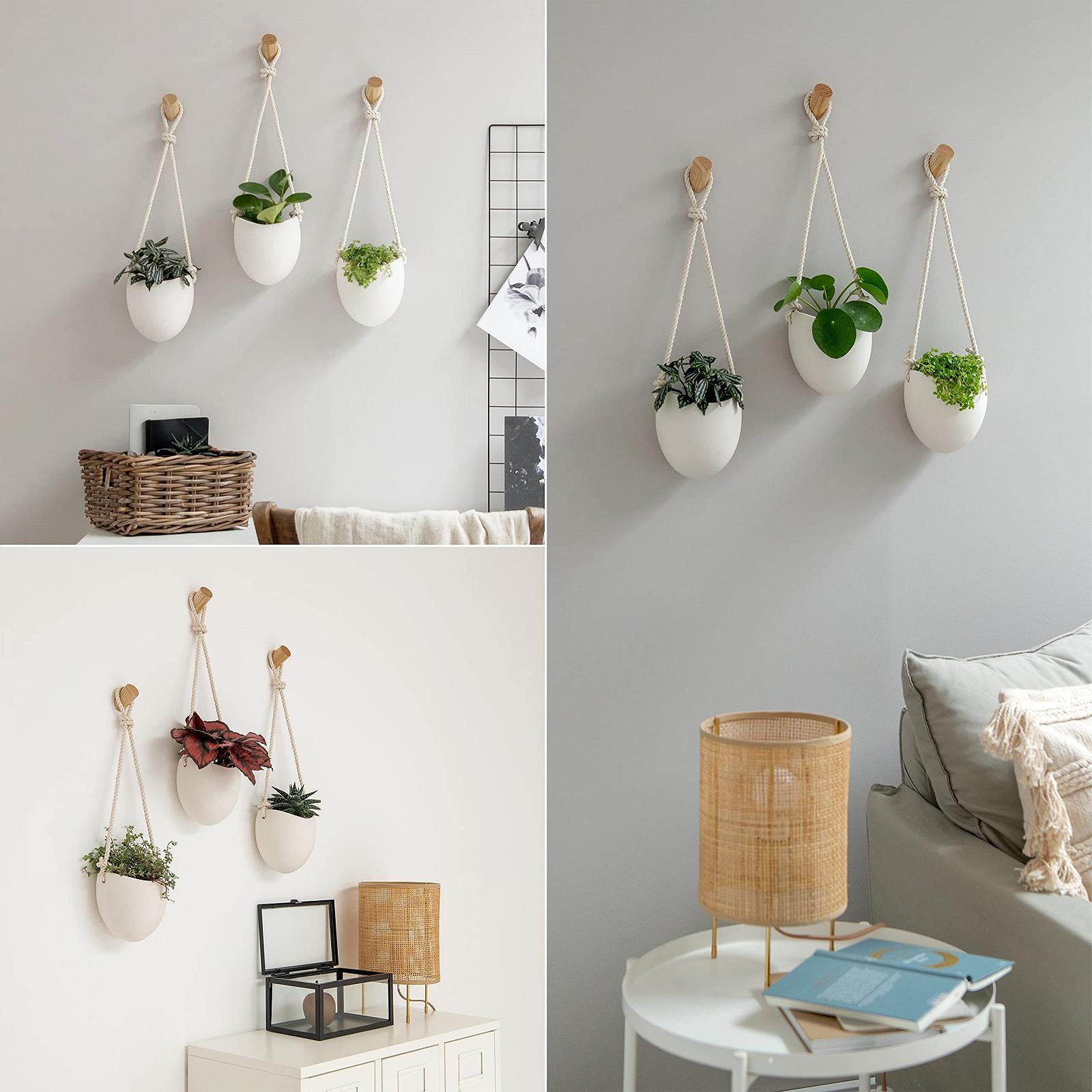 Настінні вази Kazai.® Porcelain 3 шт. Matt White, фото №2 Настінні вази Kazai.® Porcelain 3 шт. Matt White, фото №2