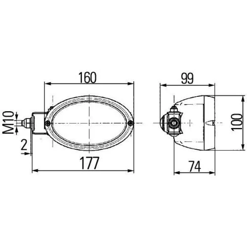 Робоча фара HELLA 1GA 996 161-301 для RENAULT CASE IH, фото №3