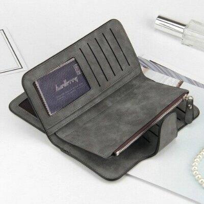 Кошелёк женский Baellerry N2345 искусственная замша Темно серый, фото №1 Кошелёк женский Baellerry N2345 искусственная замша Темно серый, фото №1