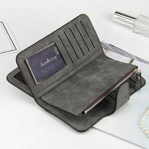 Кошелёк женский Baellerry N2345 искусственная замша Темно серый - Фото 1