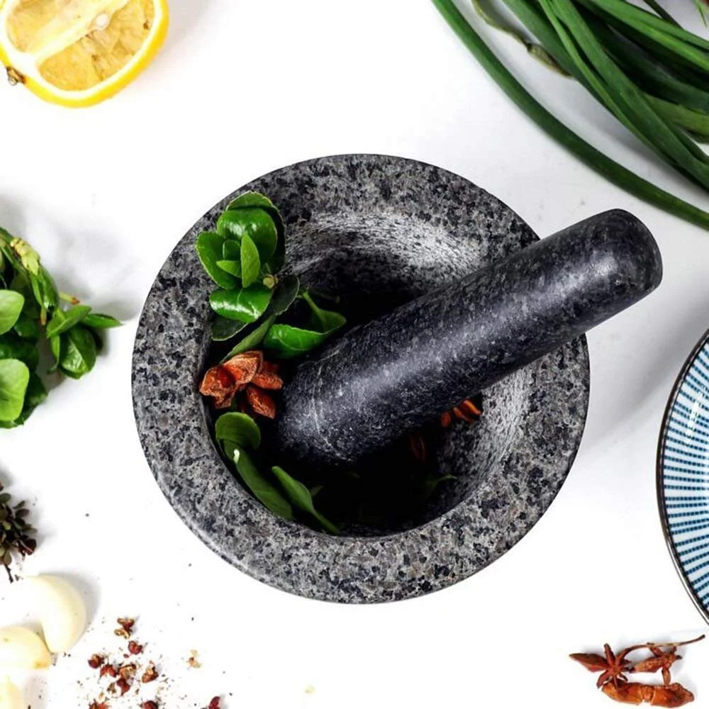 Ступка з товкачиком Натуральний Пісок Шліфування Полірування, фото №5