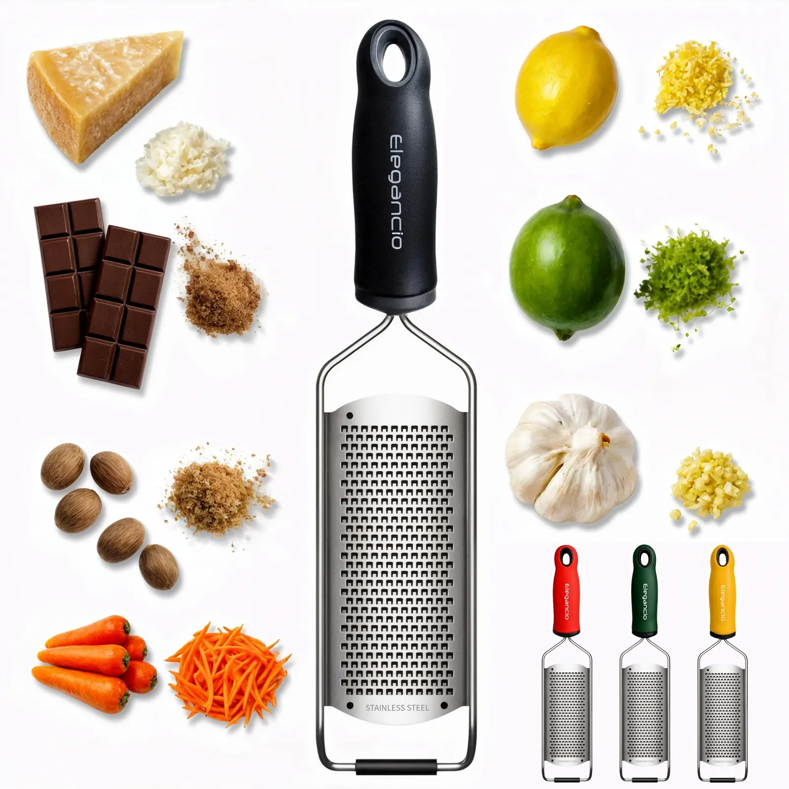 Ручная терка ELEGANCIO для сыра из нержавеющей стали, фото №4