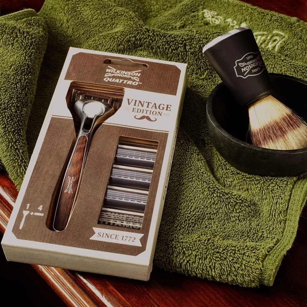 Бритва мужская Wilkinson Sword Quattro Vintage Edition, фото №7
