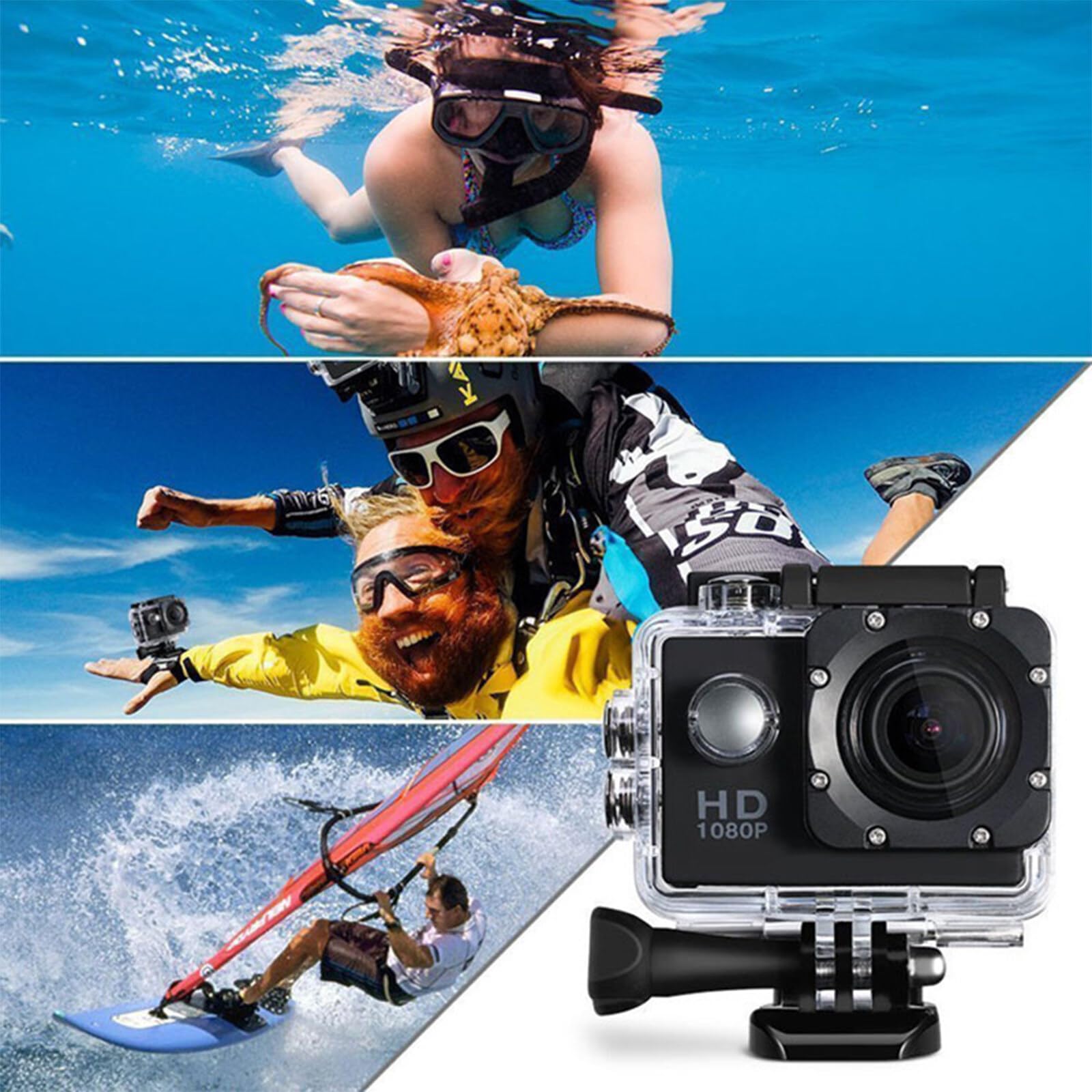 Камера SANON Action Sports HD с широкоугольным объективом водостойкий корпус, фото №5