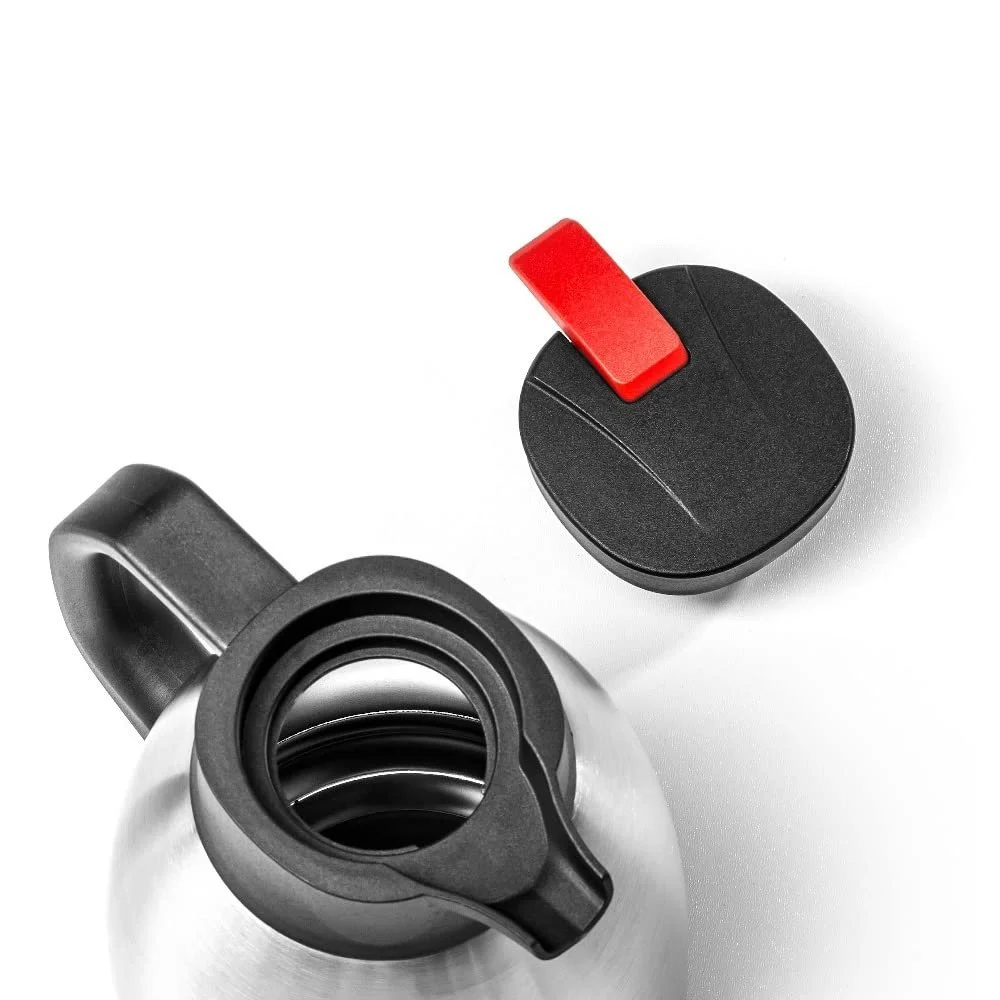 Термос-кавник Forgast 1.5 л, ізольований з однією кнопкою, з нержавіючої сталі, герметичний, фото №5