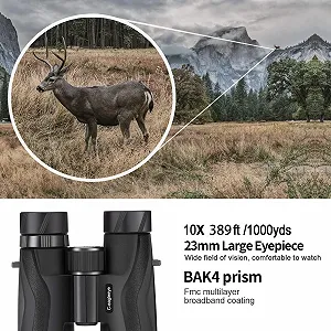 Бінокль C-eagleeye HD 10x42 IPx7 Waterproof synthetic.ua - Фото 1