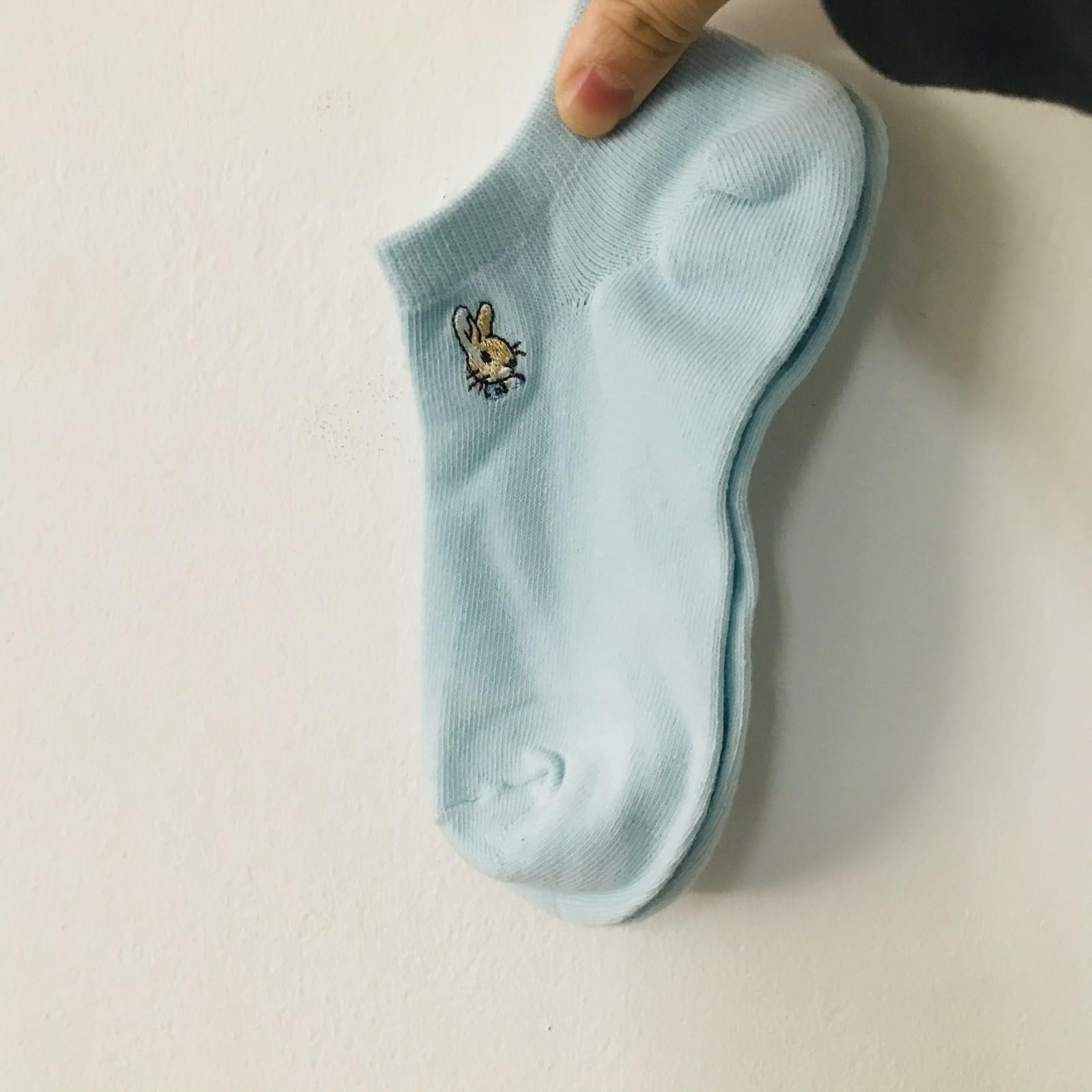 4 пары женских носков с вышивкой кролика, короткие хлопковые носки, фото №4