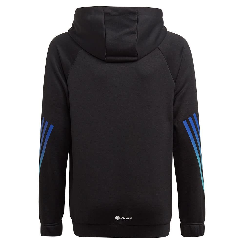 Толстовка adidas детская Train Icons Aeroready 3-Stripes с капюшоном, фото №2