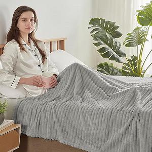 Одеяло QOFLY Мягкое, Фланелевое одеяло для дивана, Серый, 200 x 230 см synthetic.ua - Фото 1