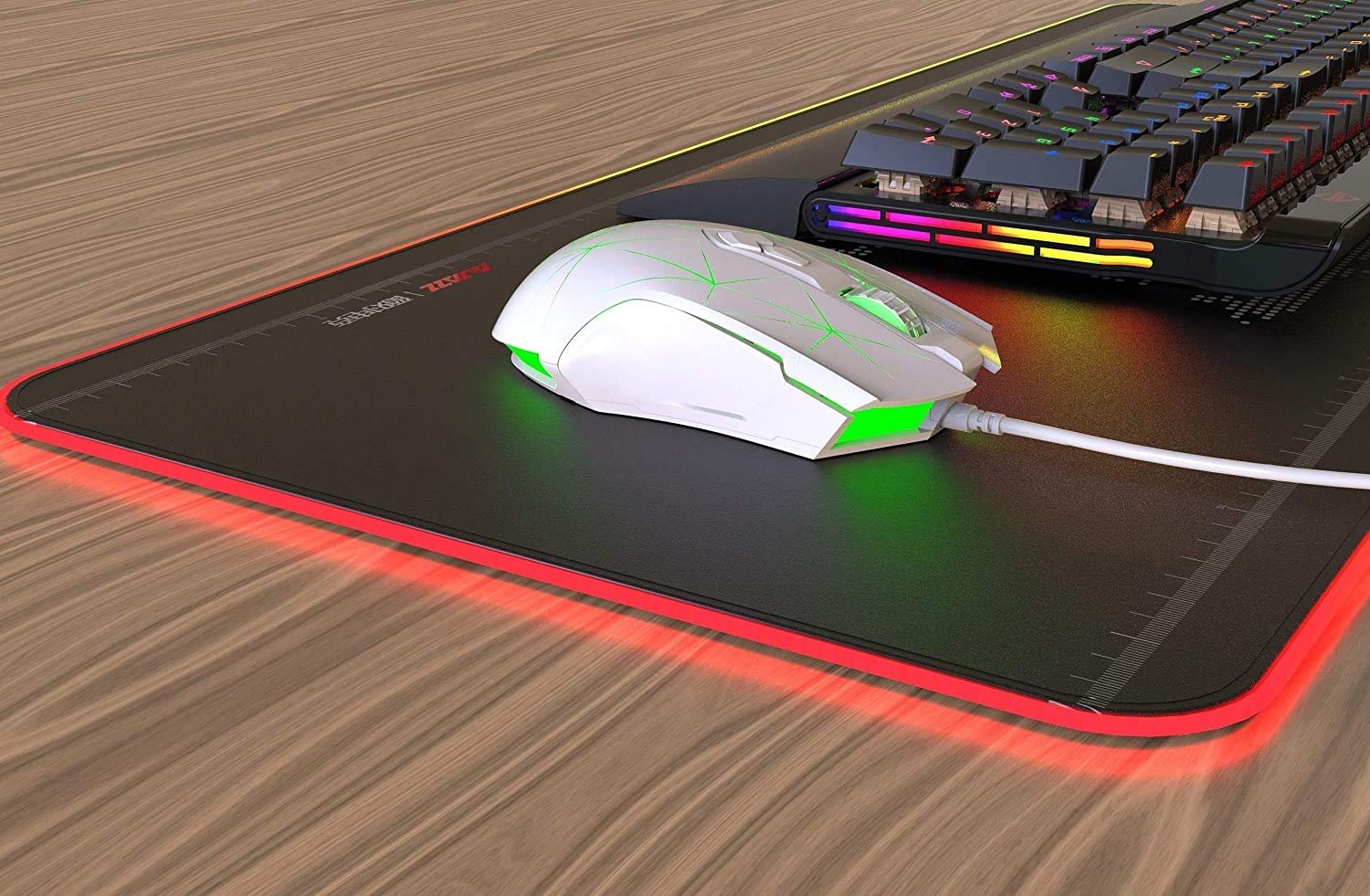 Проводная игровая мышь RGB, 7 кнопок, 2500 DPI, эргономичная светодиодная подсветка, USB, для геймеров, компьютер, ноутбук, ПК, для Windows, Mac OS, Linux - Star White, фото №7