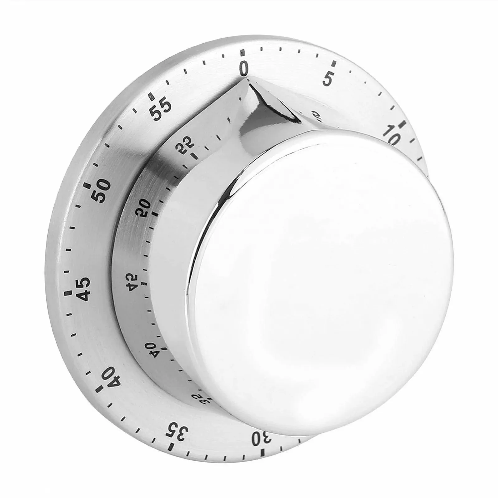 Таймер кухонный механический магнитный Stainless Steel 60 минут Silver, фото №7