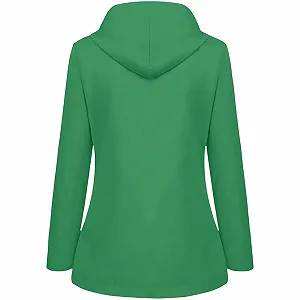 Девичья всепогодная дождевая куртка с флисовой подкладкой, ветровка, куртка с капюшоном для активного отдыха на природе, кемпинга, зимняя теплая термо-ветрозащитная софтшелл куртка synthetic.ua - Фото 1