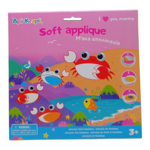 Мягкая аппликация Семья Крабы фоамиран [tsi240683-TSI], фото №1