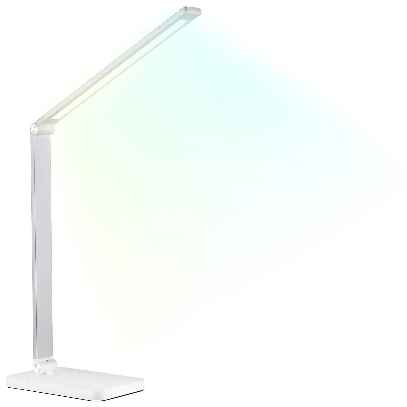 Настольная лампа Lunartec Office Table Lamp Алюминиевая CCT 660 Лм USB Серебристая/Белая, фото №1