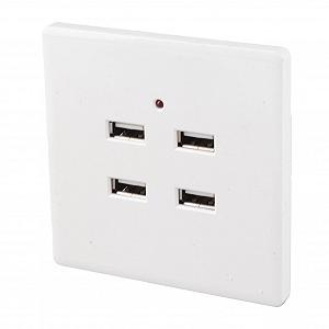 Настенная розетка USB Nikou 4 USB-порта DC 5 В 110~250 В - Фото 1