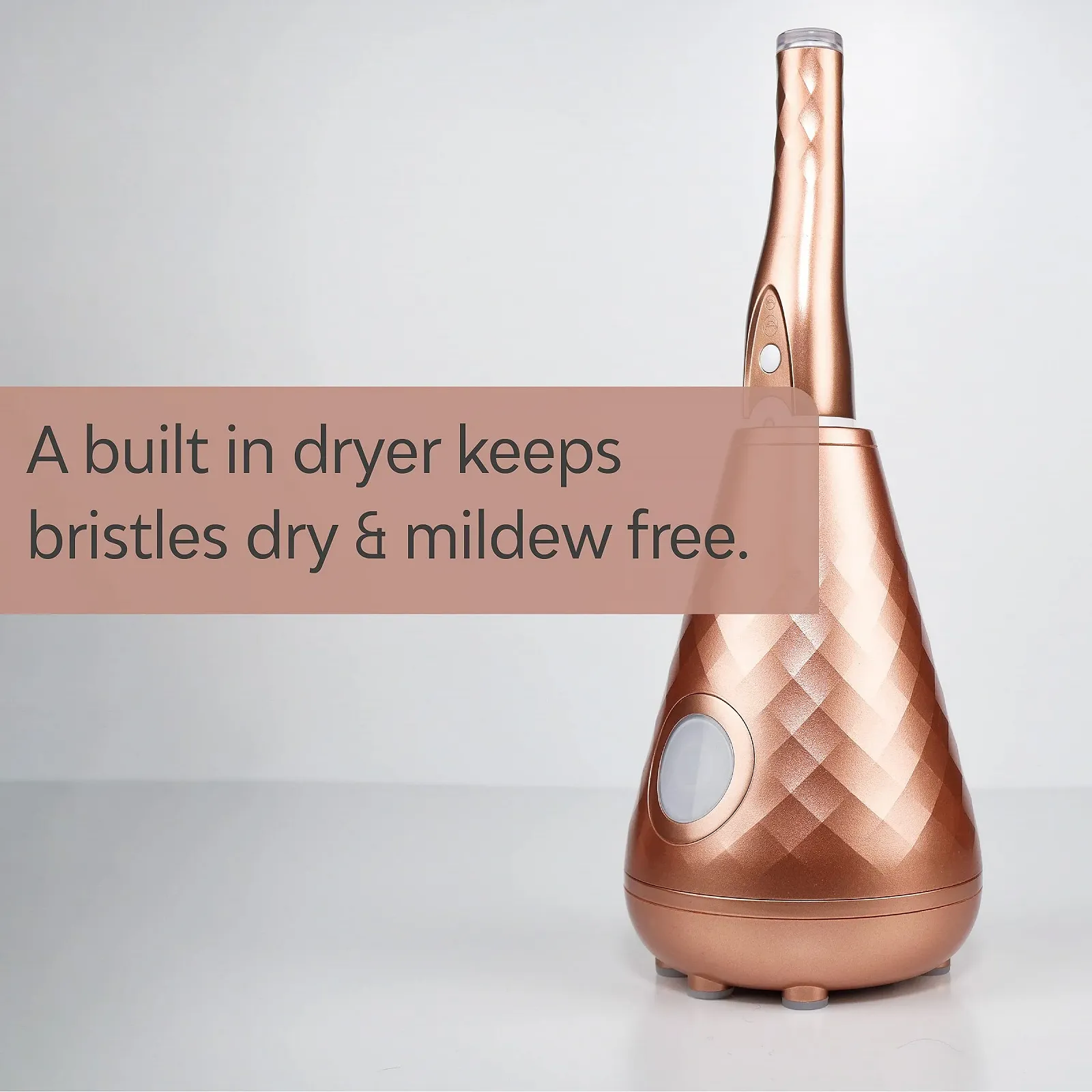 Электрическая звуковая зубная щетка Tao Clean с УФ-дезинфектором и станцией очистки 2 скорости Rose Gold, фото №4