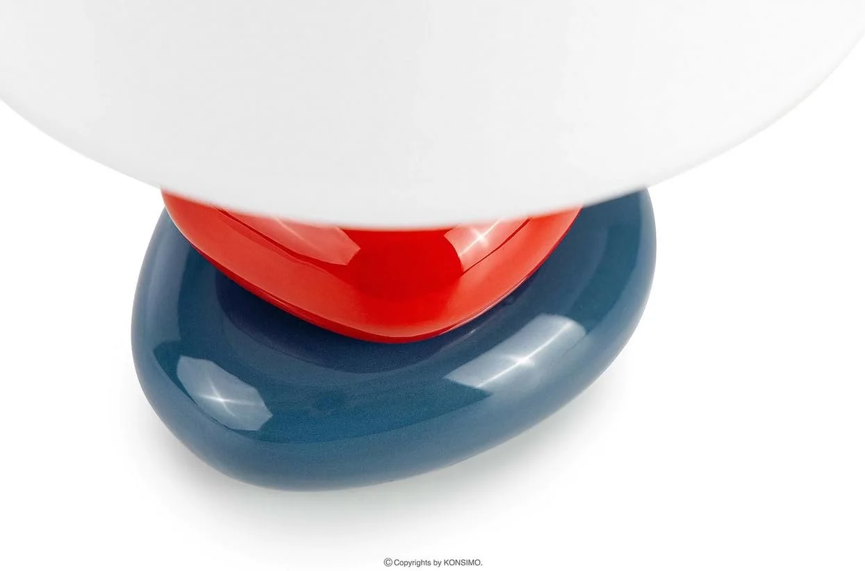 Настільна лампа Konsimo Salu 1 шт. Для вітальні спальні та офісу Читання Синя/Червона/Біла, фото №3