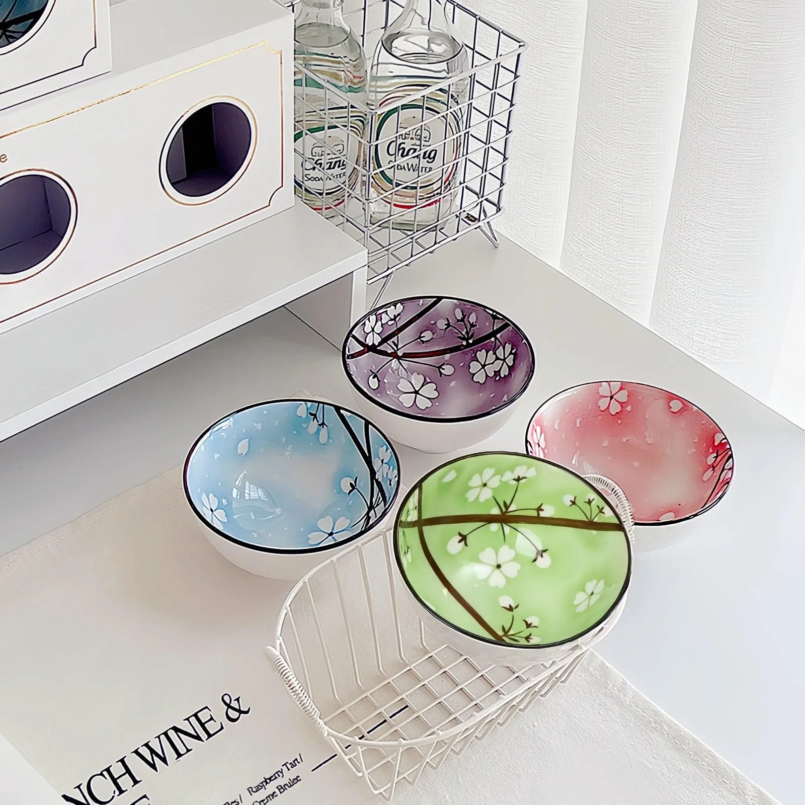 Миска NBBENG Фарфоровая для десертов и каши, набор из 4 штук, фото №6 Миска NBBENG Фарфоровая для десертов и каши, набор из 4 штук, фото №6