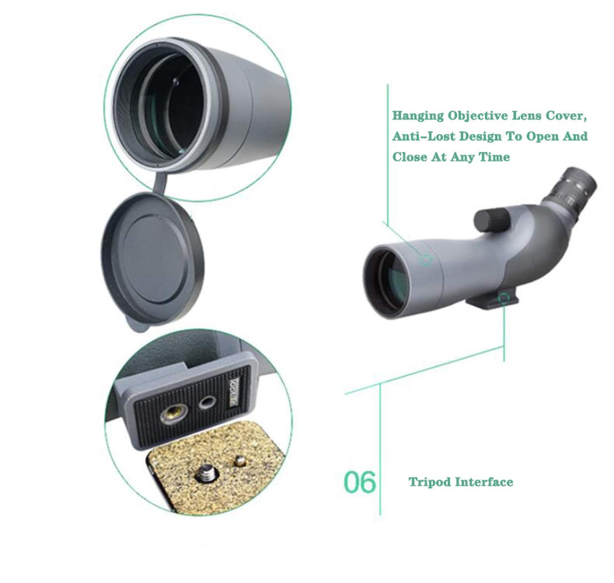 Монокуляр Spacmirrors 15-60x Super Telephoto Zoom Бак4 Призма Водостійкий, фото №6 Монокуляр Spacmirrors 15-60x Super Telephoto Zoom Бак4 Призма Водостійкий, фото №6