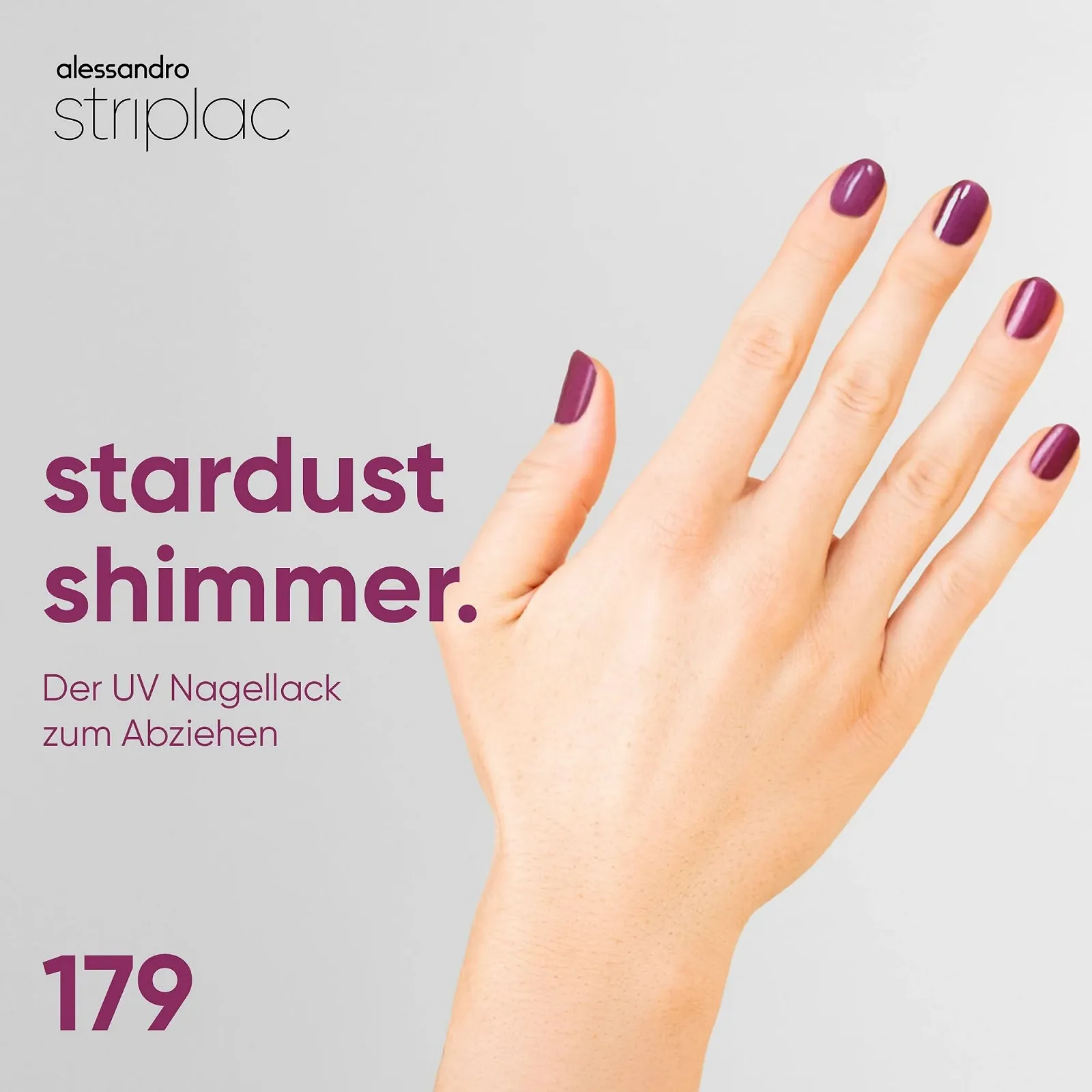 Гель-лак alessandro Striplac Stardust Shimmer Характеристики Фиолетовый, 6.5 мл, фото №2