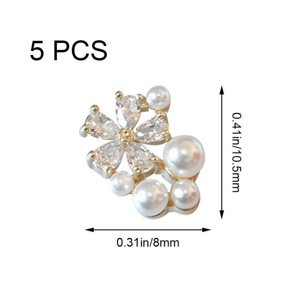 3D Декор для нігтів Кристал, Набір, Стрази, Перли, Квіти, фото №2 3D Декор для нігтів Кристал, Набір, Стрази, Перли, Квіти, фото №2