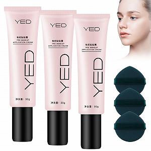 Крем Yed Pre Makeup Application, Yed Foundation, Yed Face Cream Brightening Skin Colour Before Makeup, Invisible Pore Concealer, (набір з 3) - Фото 1