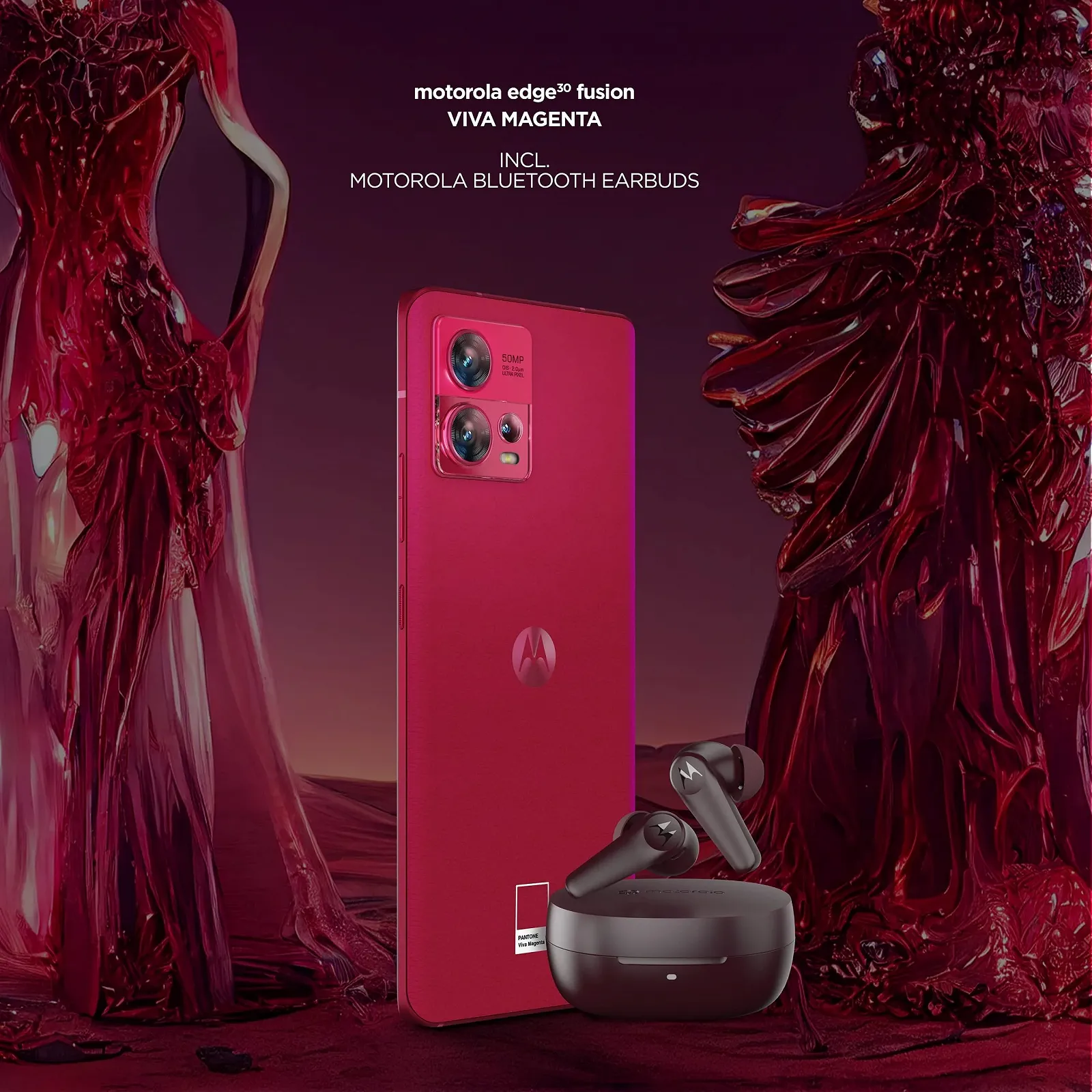 Смартфон Motorola Edge 30 Fusion Holiday Edition 5G 128 GB 16.6 см (6.55") Android 12 Dual SIM Red, фото №2