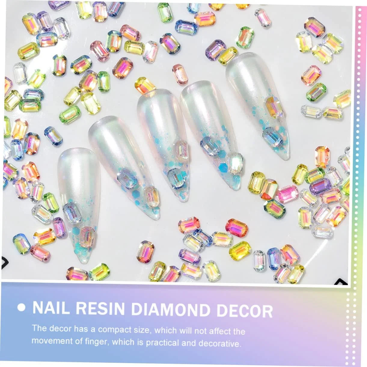 Прикраса для нігтів Стрази Різні форми, фото №5