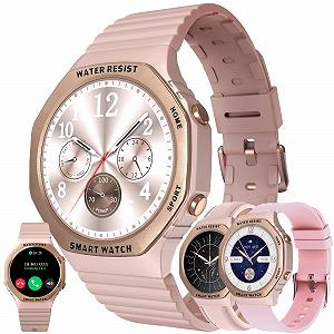 Смарт-часы женские с функцией телефона 1.32 дюйма Полностью сенсорный экран - Фото 1