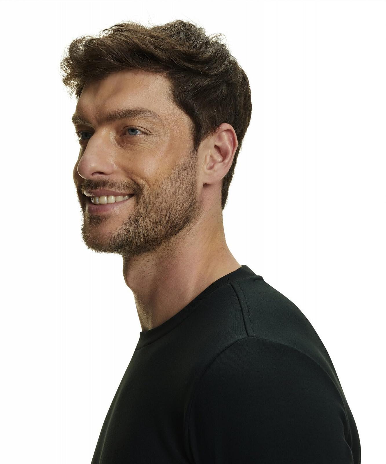 Футболка FALKE Мужская Basic Crew Neck Хлопок Мягкая Приятная для кожи Дышащий Хлопок, 1 шт, фото №5