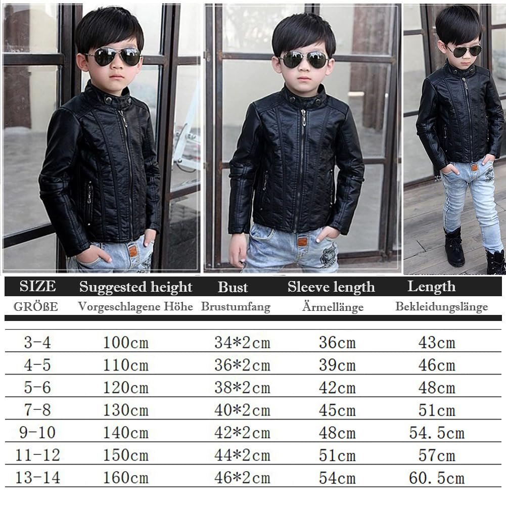 Шкіряна куртка Linboo Дитяча бомбер для хлопчиків, фото №8 Шкіряна куртка Linboo Дитяча бомбер для хлопчиків, фото №8