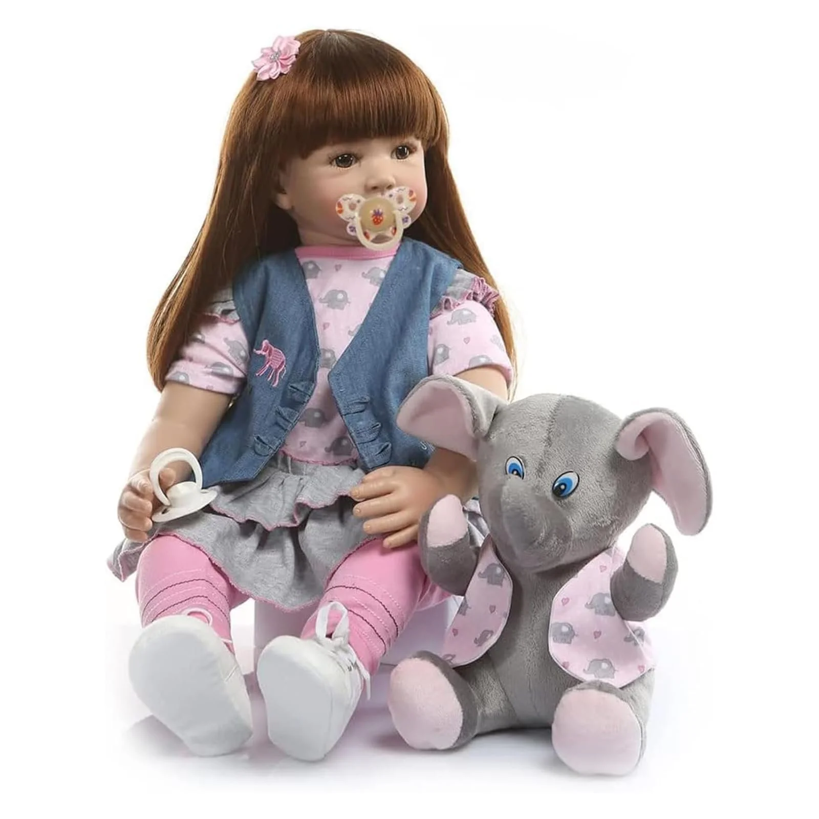 Кукла ZIYIUI Reborn Dolls Toddler 24 дюйма 60 см мягкий винил силикон реалистичная детская кукла ручной работы девочка, фото №2