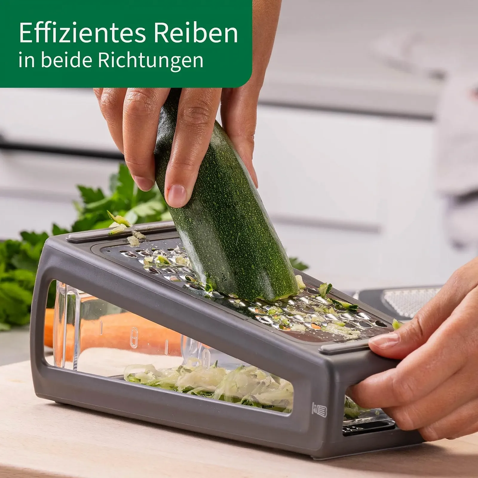 Кухонная терка Fackelmann Chefkoch с контейнером нержавеющая сталь, фото №6 Кухонная терка Fackelmann Chefkoch с контейнером нержавеющая сталь, фото №6