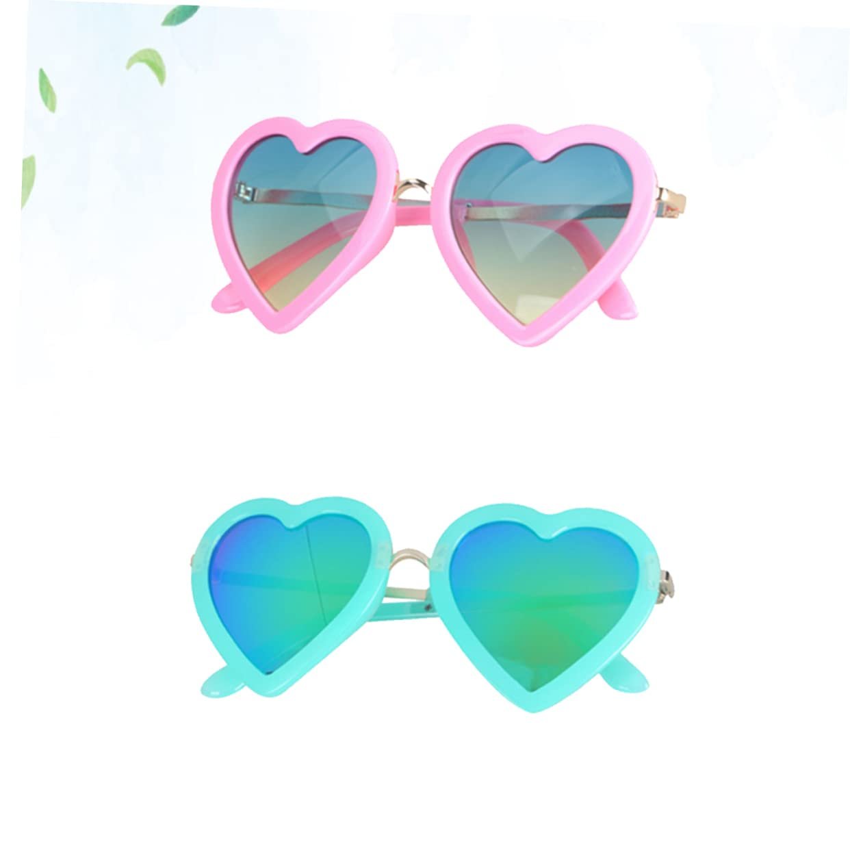 Сонцезахисні окуляри Серце (4 шт) PACKOVE Зелені Стильні, фото №6