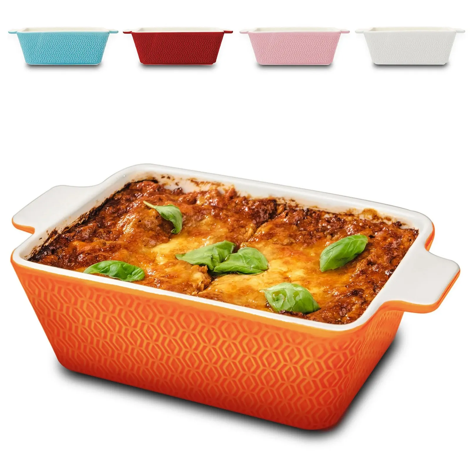 Форма для запекания Praknu керамическая прямоугольная с высоким бортом синяя 21 x 16 x 8 см, фото №1 Форма для запекания Praknu керамическая прямоугольная с высоким бортом синяя 21 x 16 x 8 см, фото №1