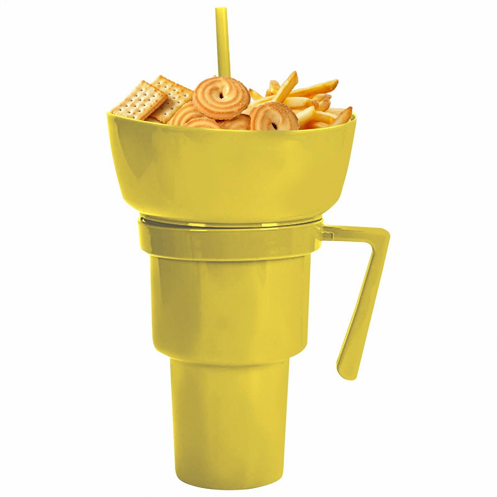 Кухоль для напоїв та снеків З харчовим контейнером зверху для снеків, фото №6