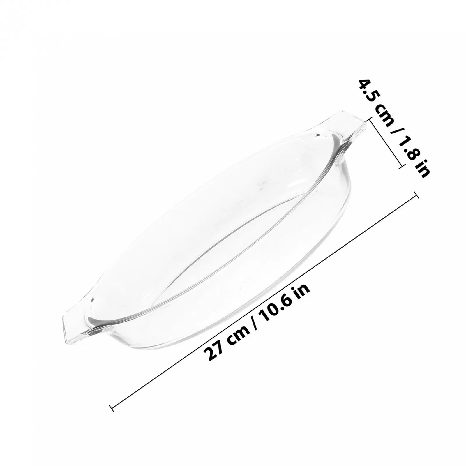 Форма для запікання VICASKY Боросилікатне скло Овальна З подвійними ручками Жаростійка Прозора, фото №2