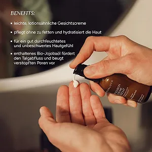Гіалуроновий крем JUNGLÜCK Hyaluronic Cream High Dose Face Lightweight зволожувальний з алое вера та скваланом synthetic.ua - Фото 1