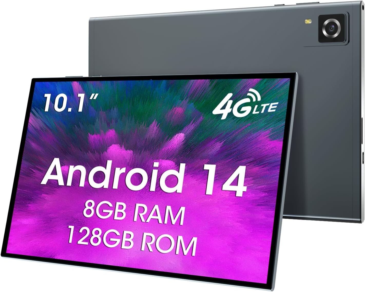 Планшет 10" CWOWDEFU P25L 4/128Gb 4G 2-SIM 8 ядер 6000 mAh Android 14 Silver, фото №1