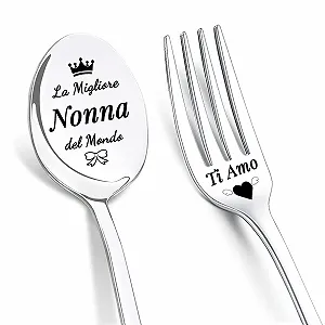 Ложка та Виделка з нержавіючої сталі - Фото 1