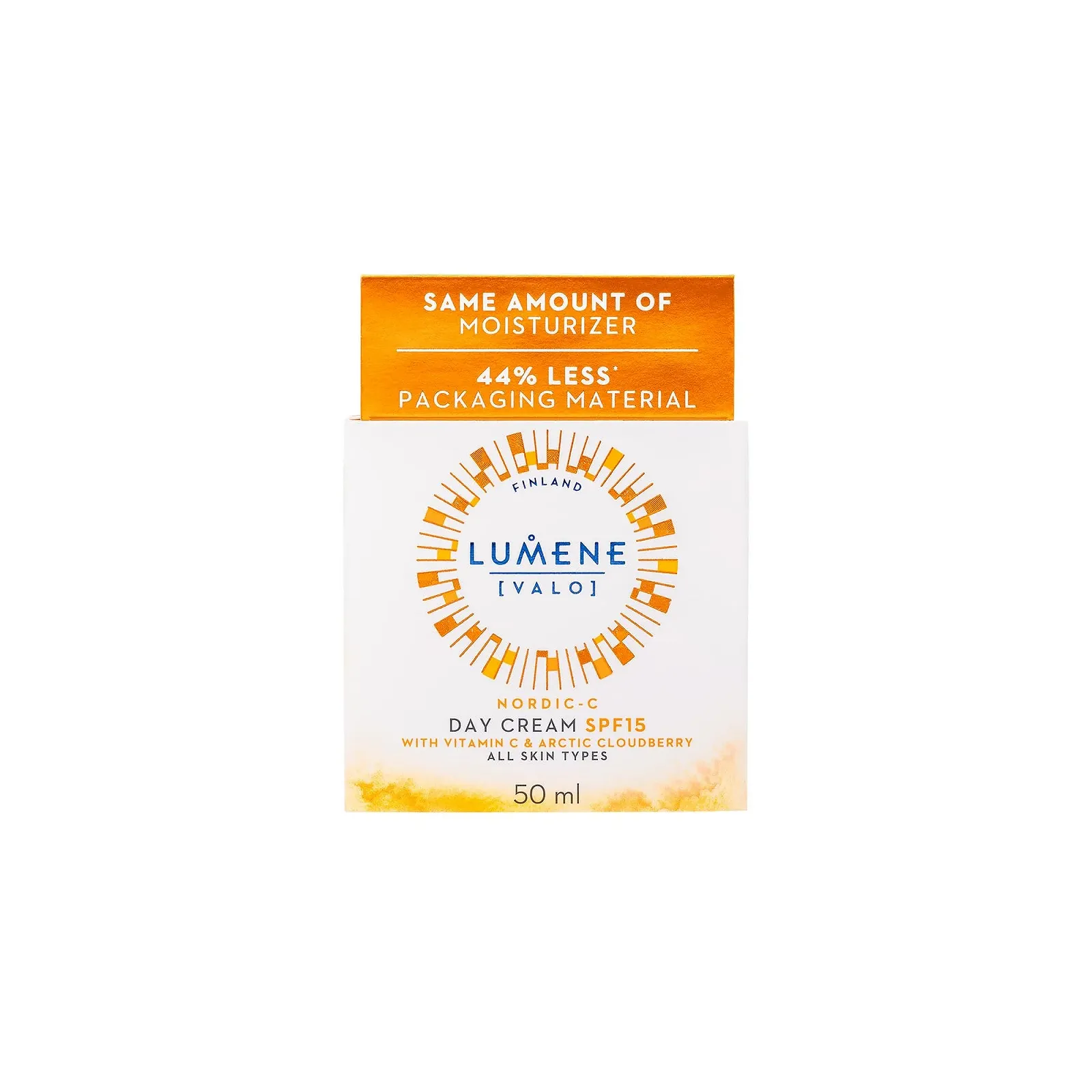 Денний крем LUMENE Nordic-C [VALO] SPF 15 Зволожувальний для сяйва з арктичною морошкою, гіалуроновою кислотою та вітаміном C 50 мл, фото №2