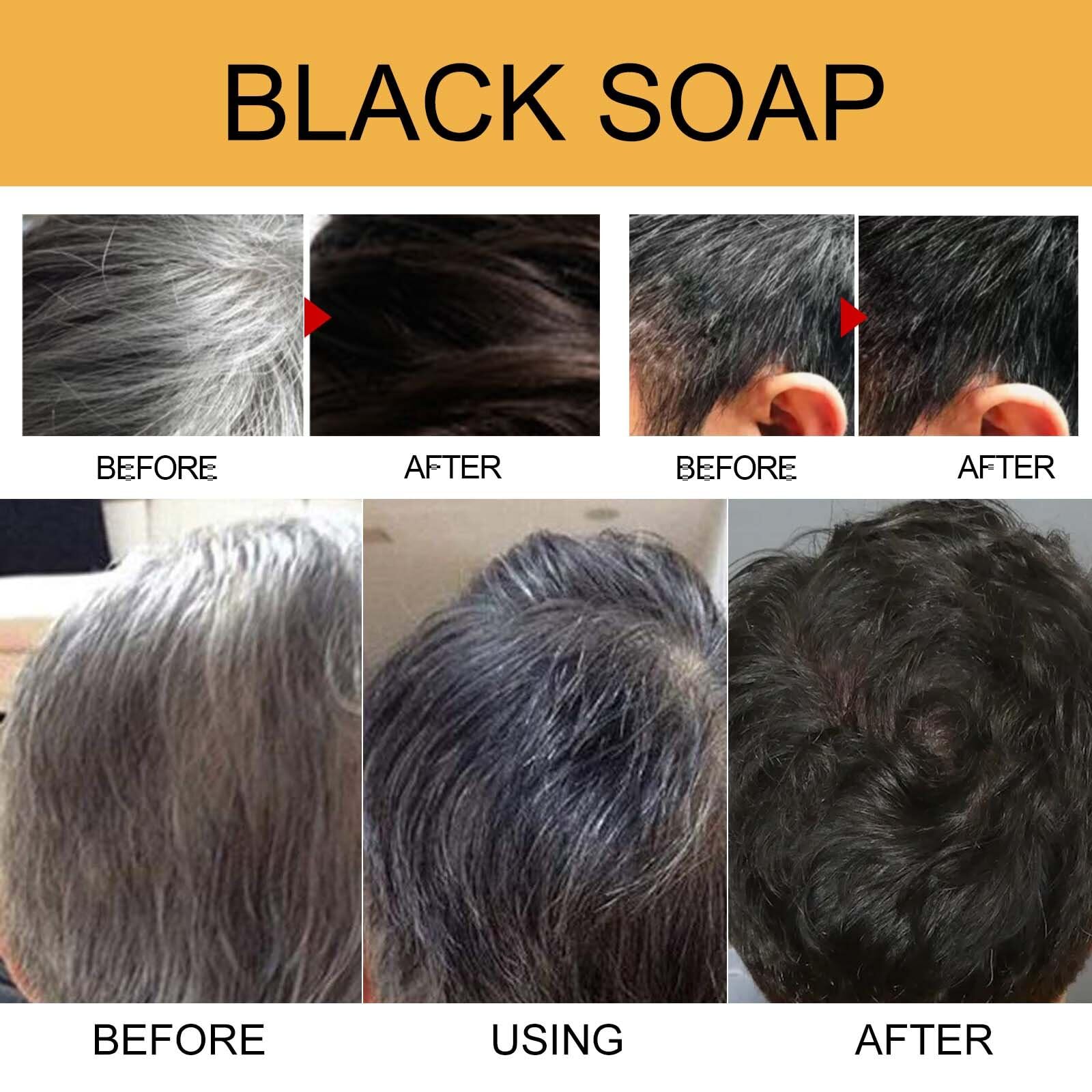 Шампунь Spartan Grey Shine Soap Grey Hair Reverse Bar Hair Revitalisable Charcoal Natural Hair Darkening Solid 1 шт., фото №4