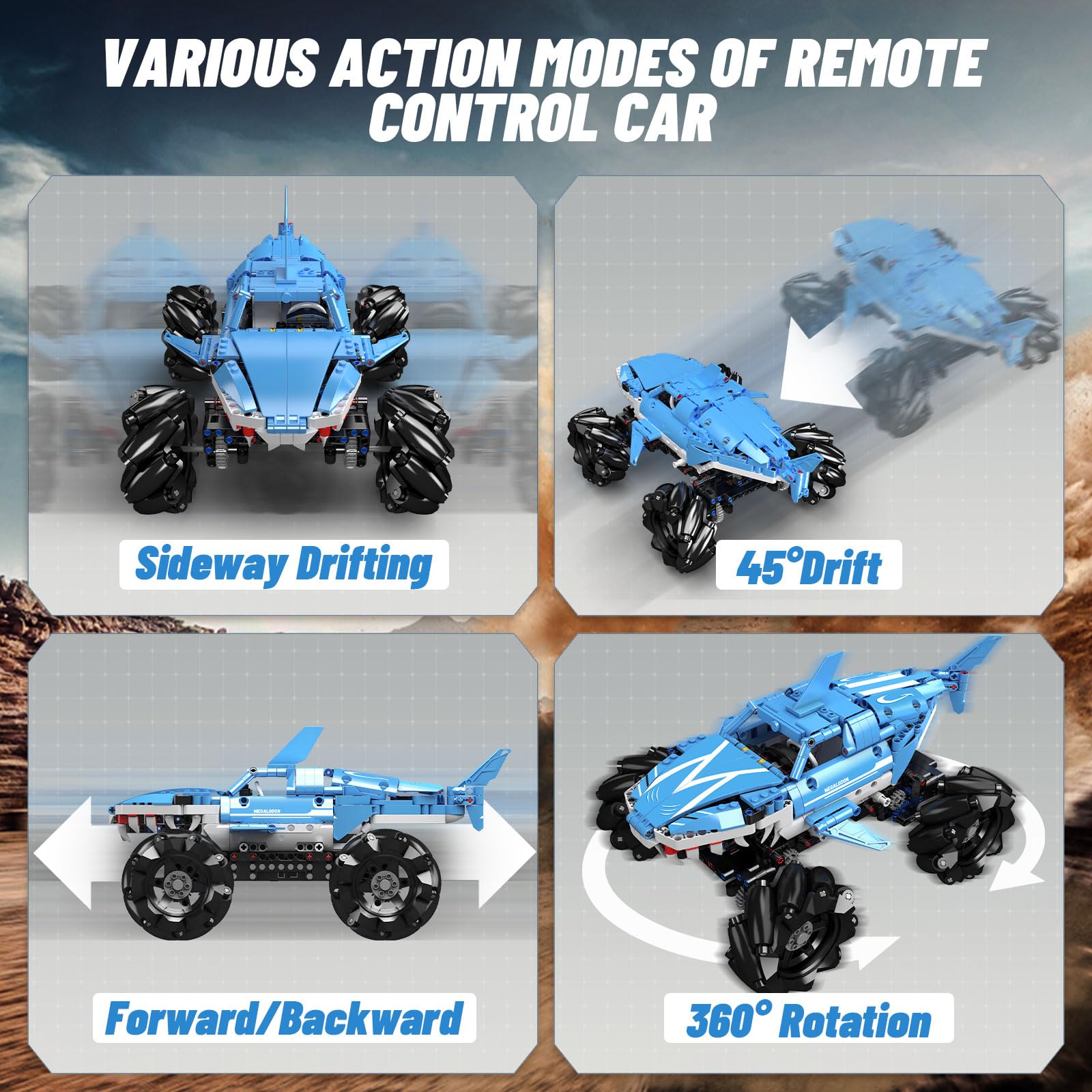 Конструктор Mould King Technick Модель monster truck 18032 786 частин, фото №3