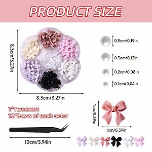 Стрази для нігтів Бантик synthetic.ua - Фото 1