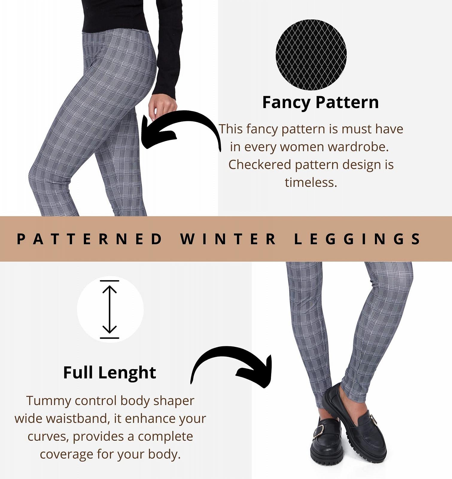 Леггинсы Futuro Fashion Клетка Серый, фото №2