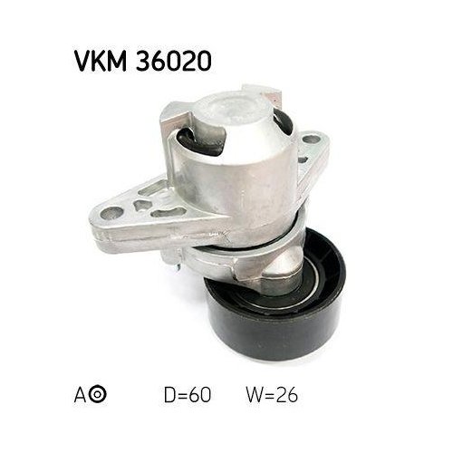Натягувач поліклинового ременя SKF VKM 36020 для NISSAN RENAULT DACIA, лівий, фото №2