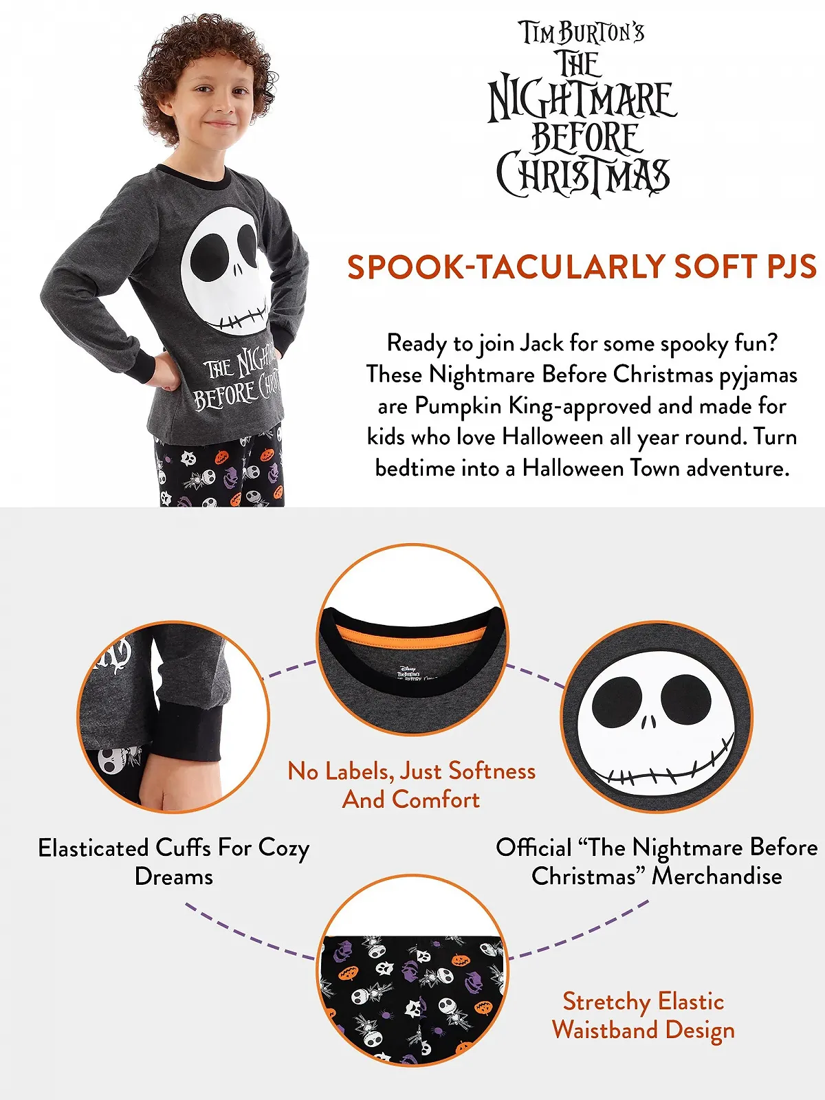 Піжама Disney The Nightmare Before Christmas для хлопчиків, фото №4