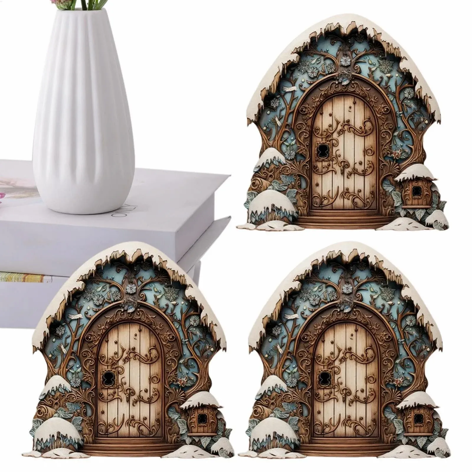 Наклейка на стіну Fairy Door Winter Holiday 2D, фото №1