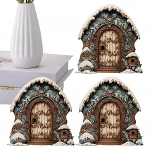 Наклейка на стіну Fairy Door Winter Holiday 2D - Фото 1