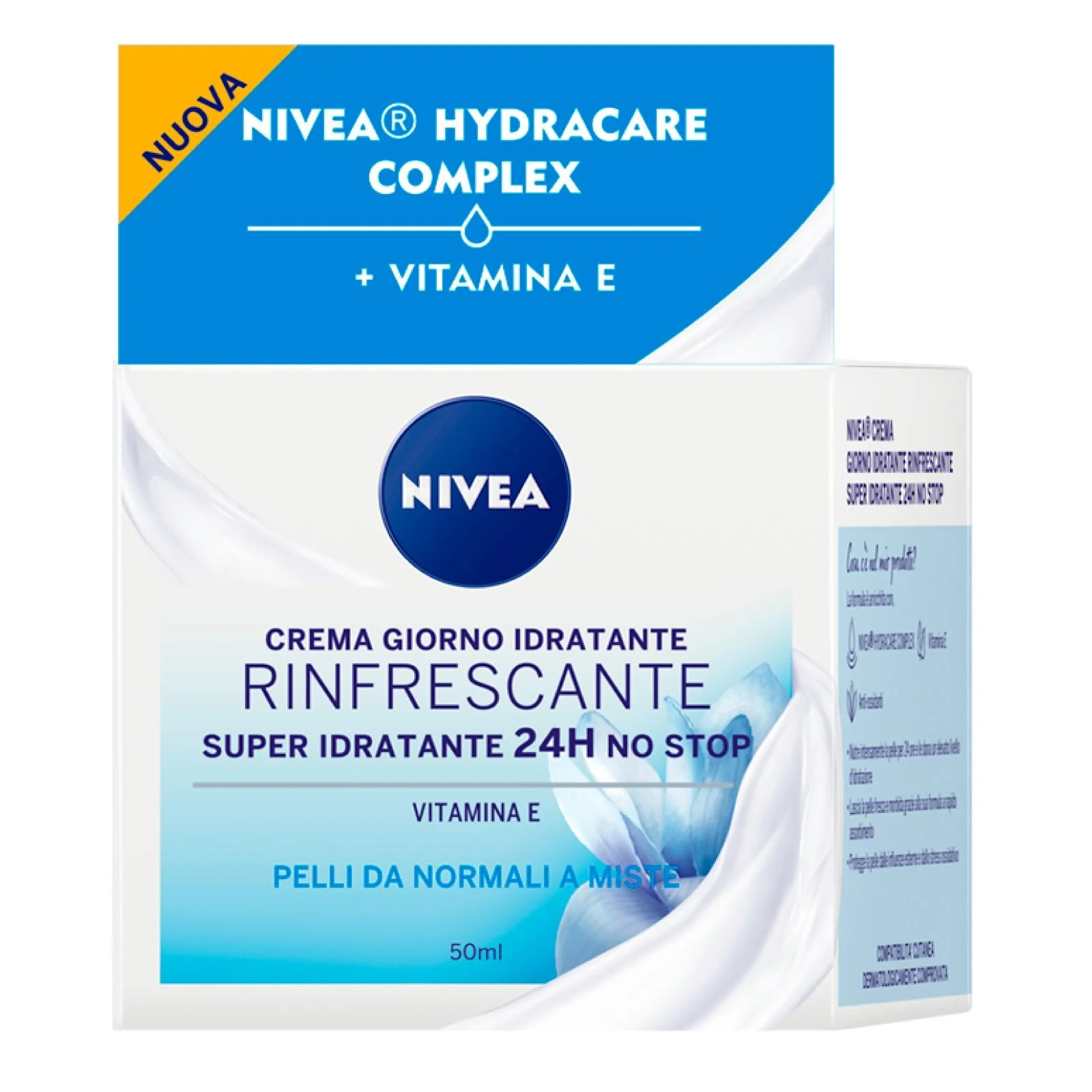 Денний крем NIVEA освіжаючий суперзволожуючий веганський для нормальної та комбінованої шкіри 2х50 мл, фото №2 Денний крем NIVEA освіжаючий суперзволожуючий веганський для нормальної та комбінованої шкіри 2х50 мл, фото №2